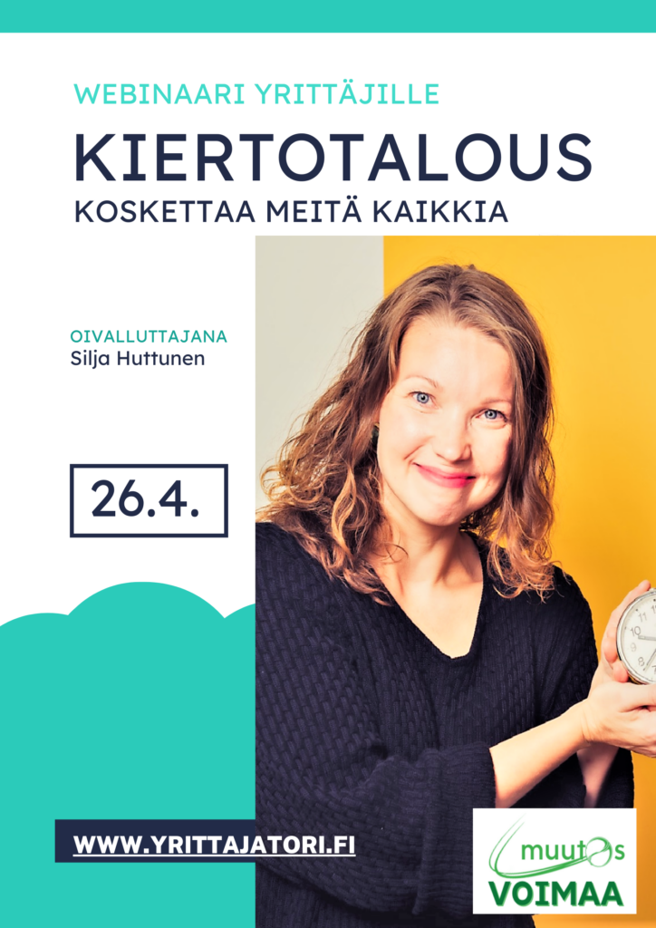 Kiertotalous-webinaarin flyeri.